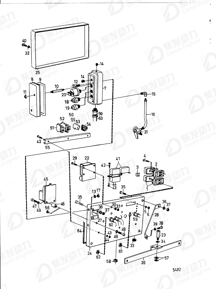 VOLVO Rubber button 662620 Drawing